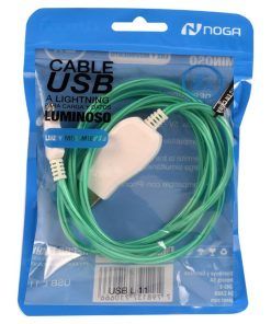 Cable Usb Iphone C/ Led Y Movimiento 2A L11 - Noga