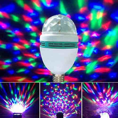 Foco Lampara Bola Led Con Efecto Luminoso RGB 3W - Imagen 2