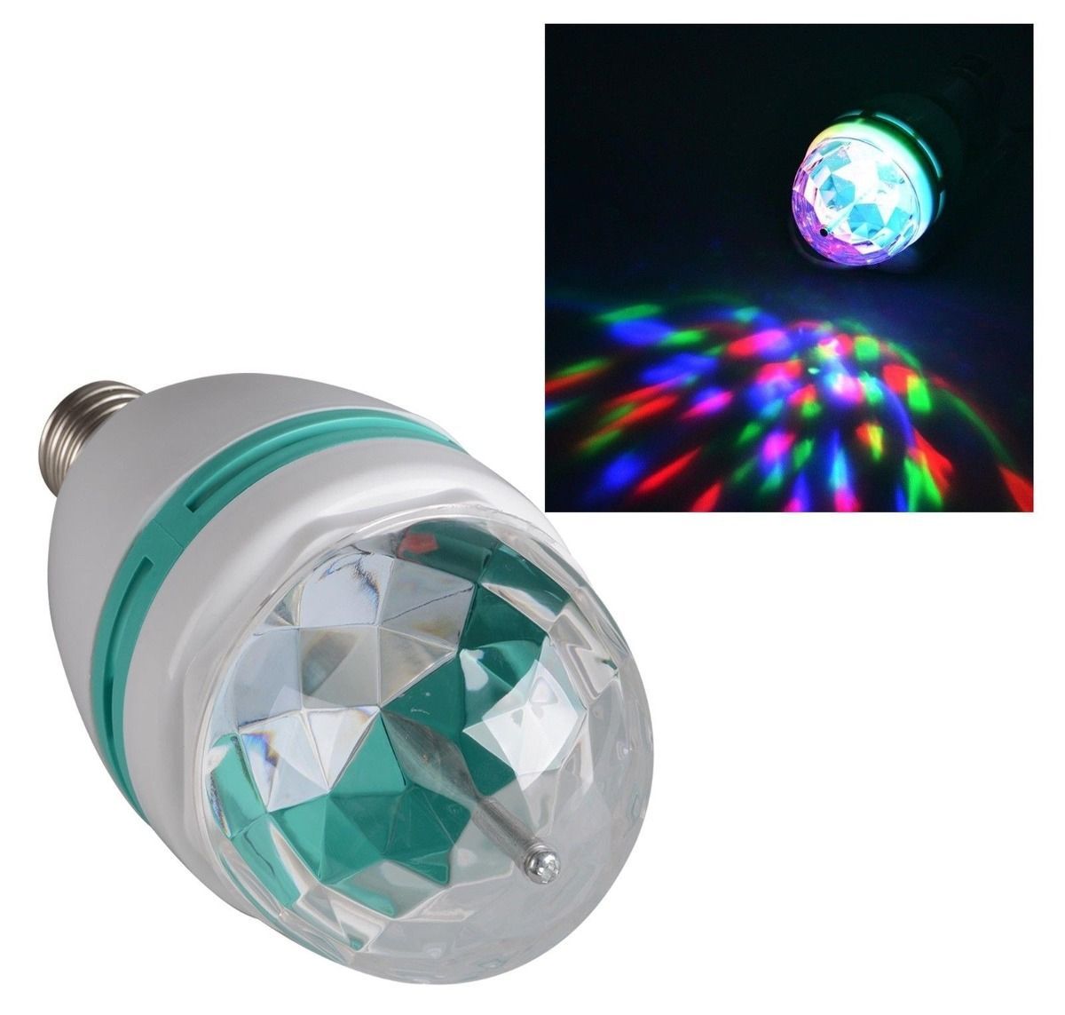 Foco Lampara Bola Led Con Efecto Luminoso RGB 3W - Imagen 4