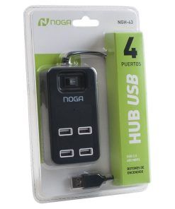 Hub Usb 2.0 4 Puertos C/ Botones 43 - Noganet