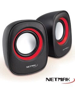Parlante Mini Usb Nm 9025 Rojo Netmak