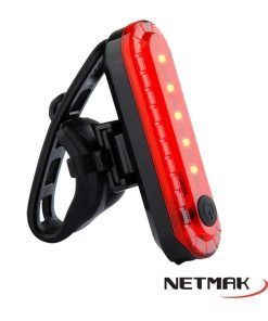 Luz Recargable Trasera P/ Bici Ld5 Resistente Al Agua Netmak - Imagen 3