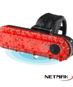 Luz Recargable Trasera P/ Bici Ld5 Resistente Al Agua Netmak