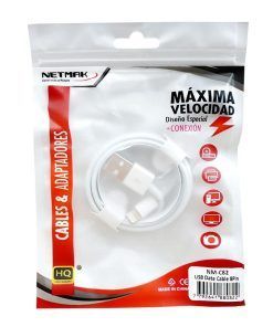 Cable Lightning Iphone 1 M Colores - Netmak - Imagen 2