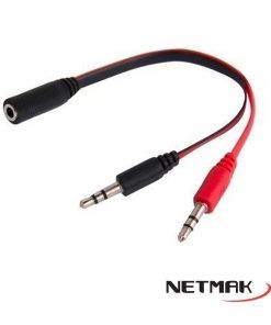 Adap Audio Plug 3.5 Hembra A Mic M + Audio C50 Net
