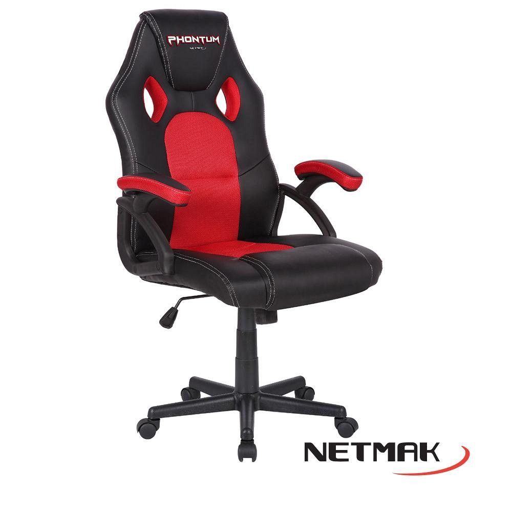 Silla Gamer Phontum Roja / Negro Netmak