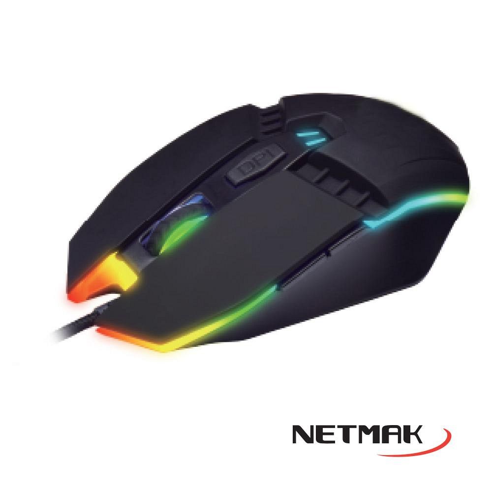 Mouse Gamer Patriot Rgb 3200Dpi 6D Netmak - Imagen 2