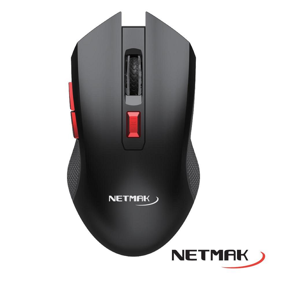 Mouse Gamer Inalambrico Troya 6D 2400Dpi Netmak - Imagen 2