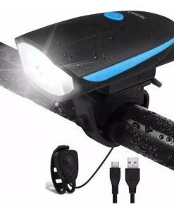 Luz Bici Led Recargable Con Bocina