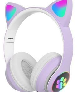 Auricular Vincha Bluetooth Led Gatito 1367 Rosa - Imagen 2