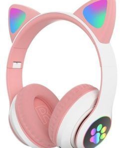 Auricular Vincha Bluetooth Led Gatito 1367 Rosa - Imagen 6