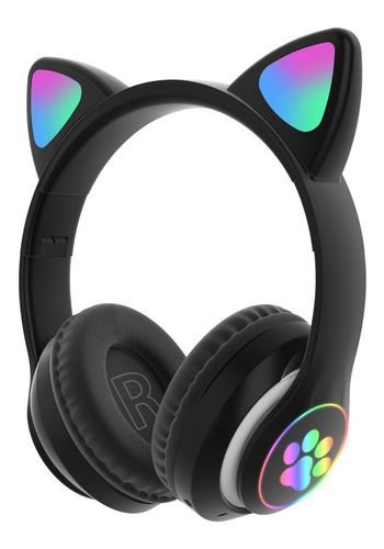 Auricular Vincha Bluetooth Led Gatito 1367 Rosa - Imagen 4