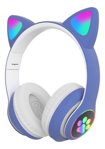 Auricular Vincha Bluetooth Led Gatito 1367 Rosa - Imagen 5