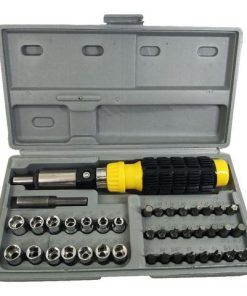 Set Destornilladores Y Llaves Tubo En Valija Set 41 Piezas Metal
