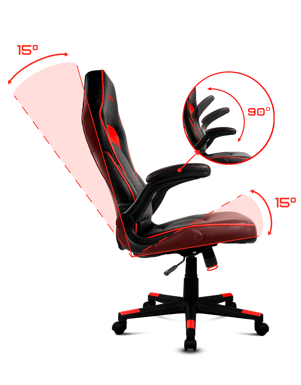 Silla Gamer Dr 75 Ergo Premium Gtc Negro-Azul - Imagen 2