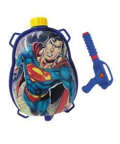 Mochila De Agua Con Pistola Superman 26X18X5.5 Dc 61213