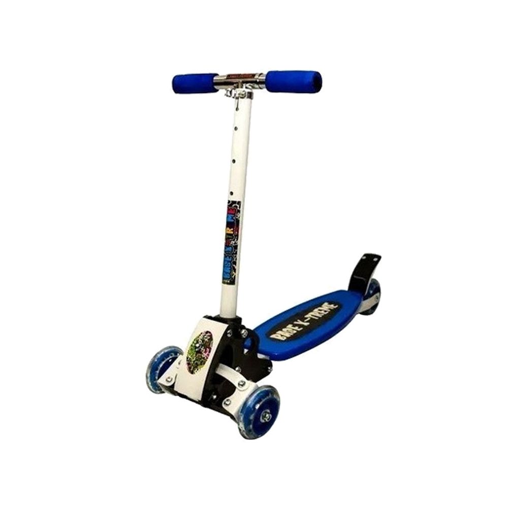 Monopatin Plegable 4 Ruedas Y Freno Base X-Treme Azul