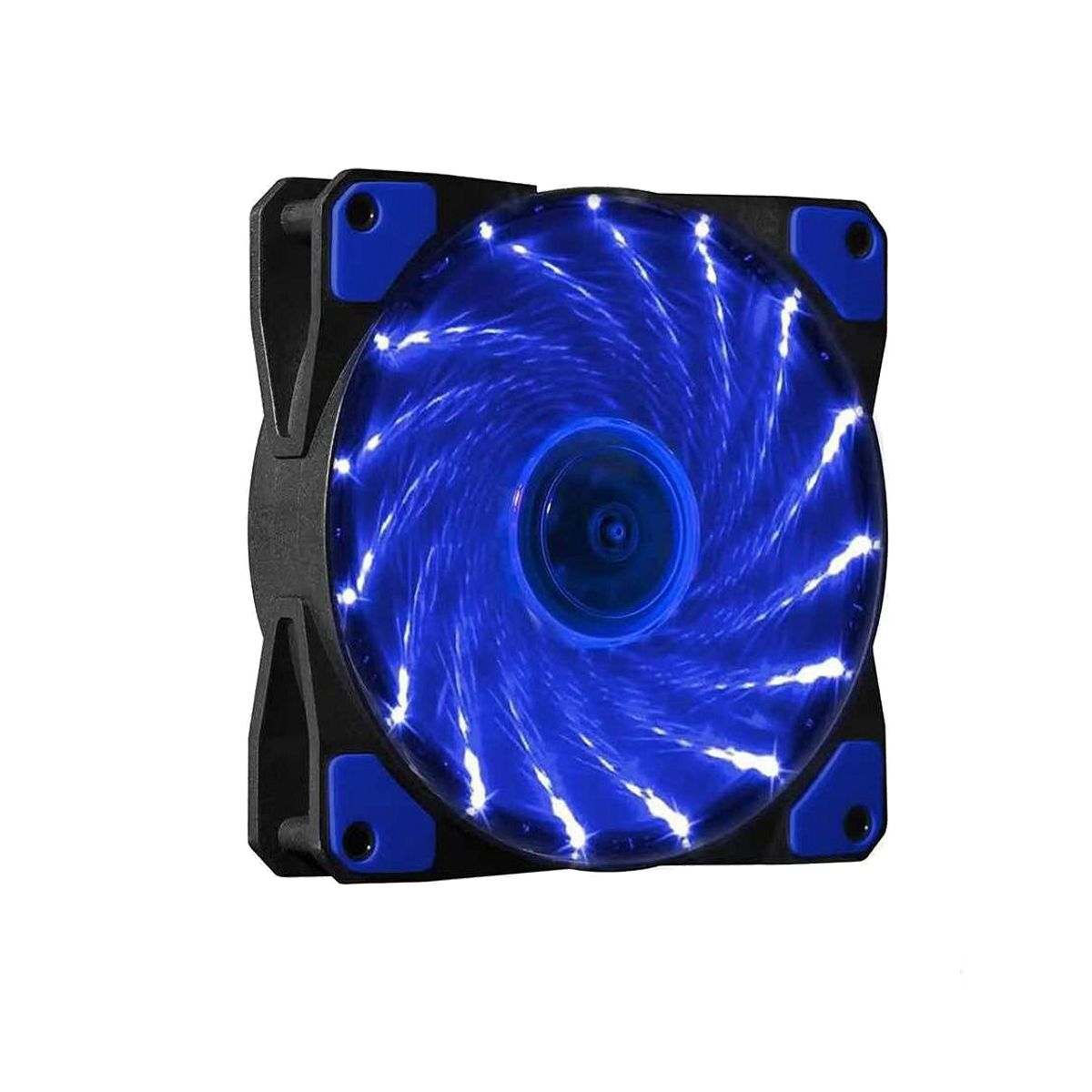 Fan Cooler 12Cm Con 15 Leds Azul 12025 Netmak