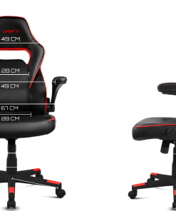 Silla Gamer Dr 75 Ergo Premium Gtc Negro-Azul - Imagen 4