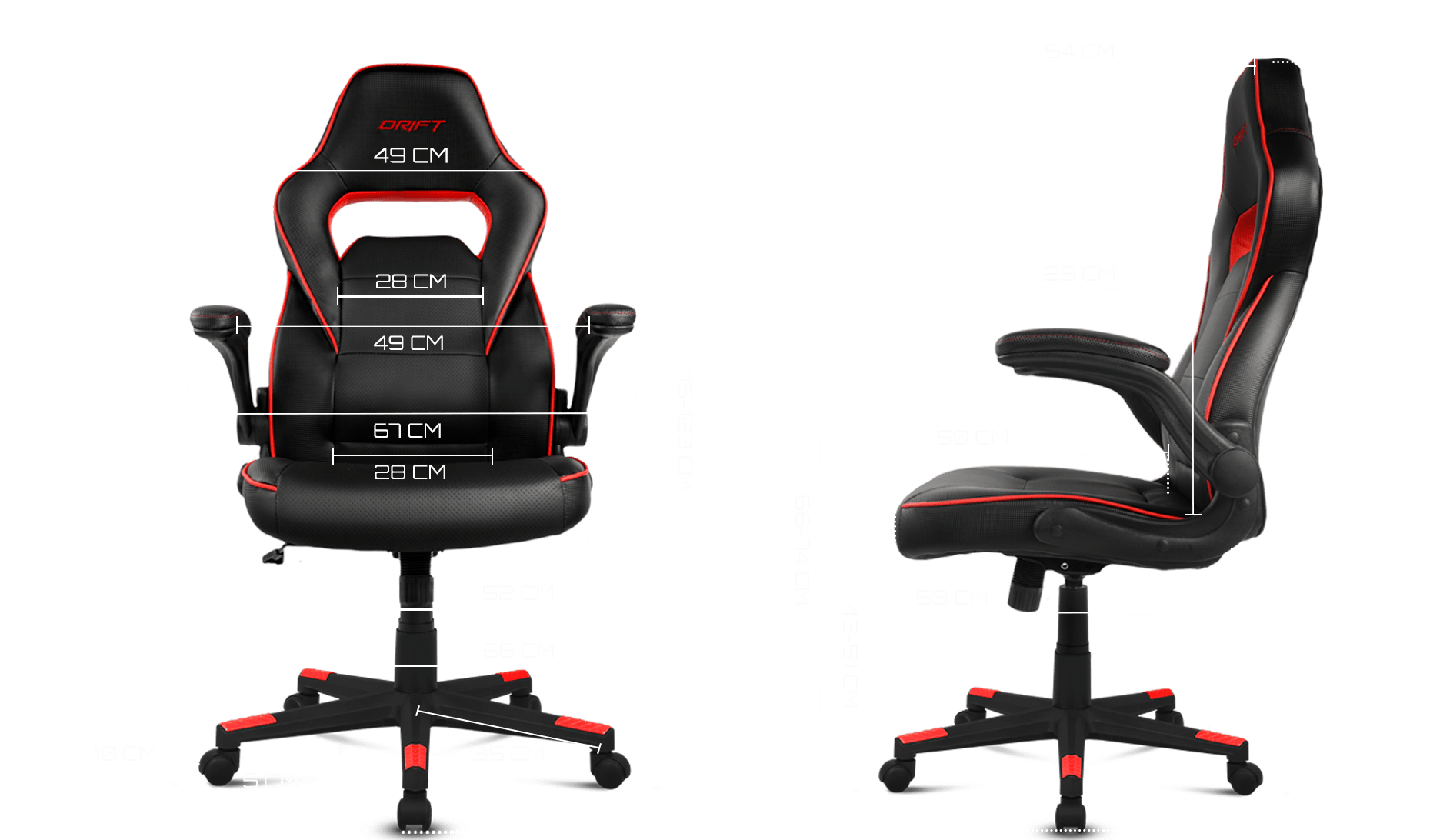 Silla Gamer Dr 75 Ergo Premium Gtc Negro-Azul - Imagen 4