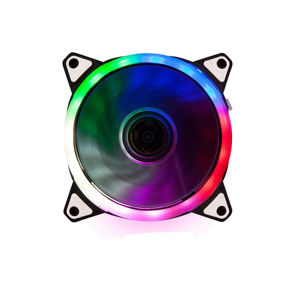 Fan Cooler 12Cm Anillo Con Led Rgb Ring Netmak