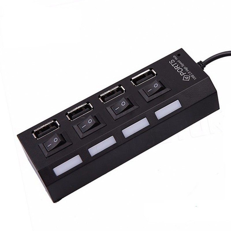 Hub Usb 4 Puertocs Con Boton Corte