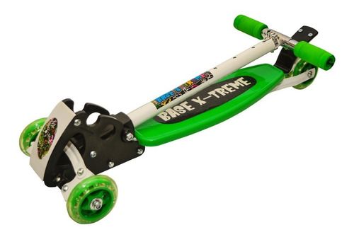 Monopatin Plegable 4 Ruedas Y Freno Base X-Treme Verde - Imagen 3