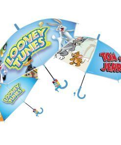 PARAGUAS TOM Y JERRY 48CM CON SILBATO LOONEY TOONS