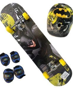 Set De Skate Batman 79 X 20 Cm Con Kit De Seguridad - Imagen 3
