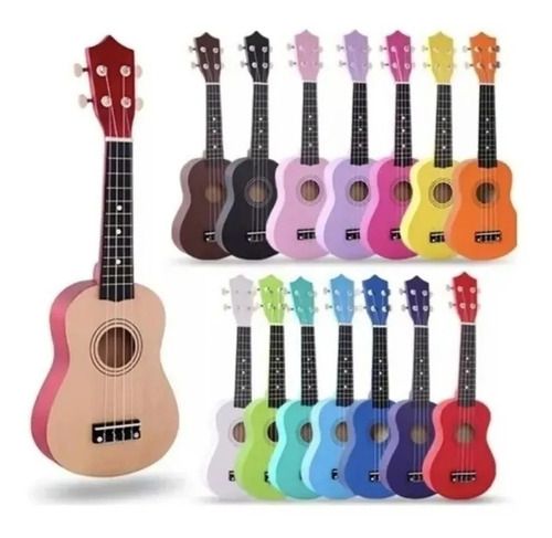 Ukelele De Madera Colores