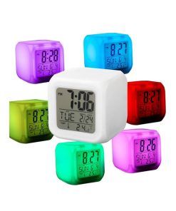 Reloj Digital Despertador Temp Con Luz Led A Pila Sin Gtia - Imagen 2