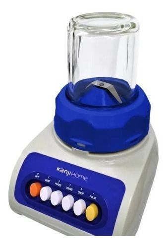 Licuadora 2 En 1 600W Jarra Vidrio Azul Kanji - Imagen 3