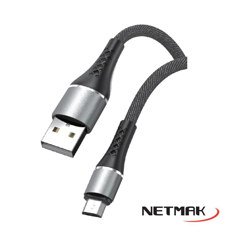 Cable Usb A Micro Usb 2a 1m Strong Series 117 Silver Netmak