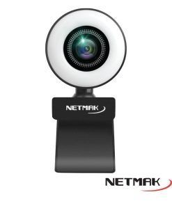 Web Cam Aro Led Usb Pack Full HD 04 Netmak - Imagen 2