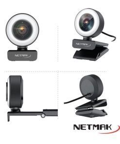 Web Cam Aro Led Usb Pack Full HD 04 Netmak - Imagen 5