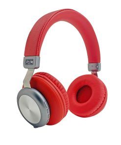 Auricular Bluetooth HSG 178 Vintage Style Rojo-Plateado GTC