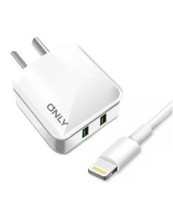 Pack x 10 Cargadores Celelular 3.1Amp 2Usb Con Cable para Iphone Only Sin Gtia - Imagen 2