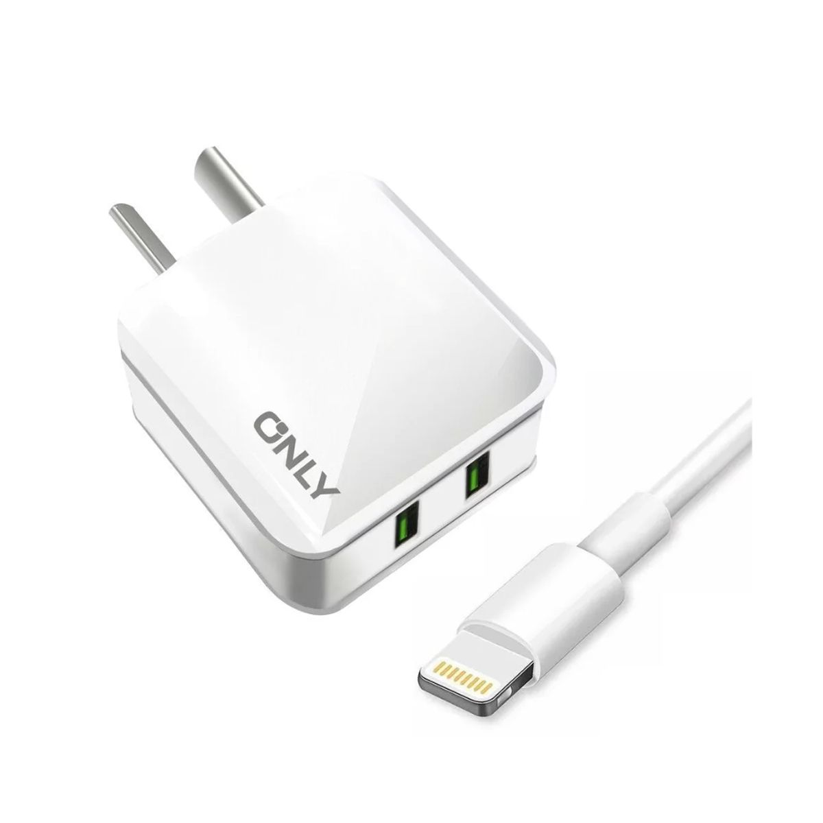 Pack x 10 Cargadores Celelular 3.1Amp 2Usb Con Cable para Iphone Only Sin Gtia - Imagen 2