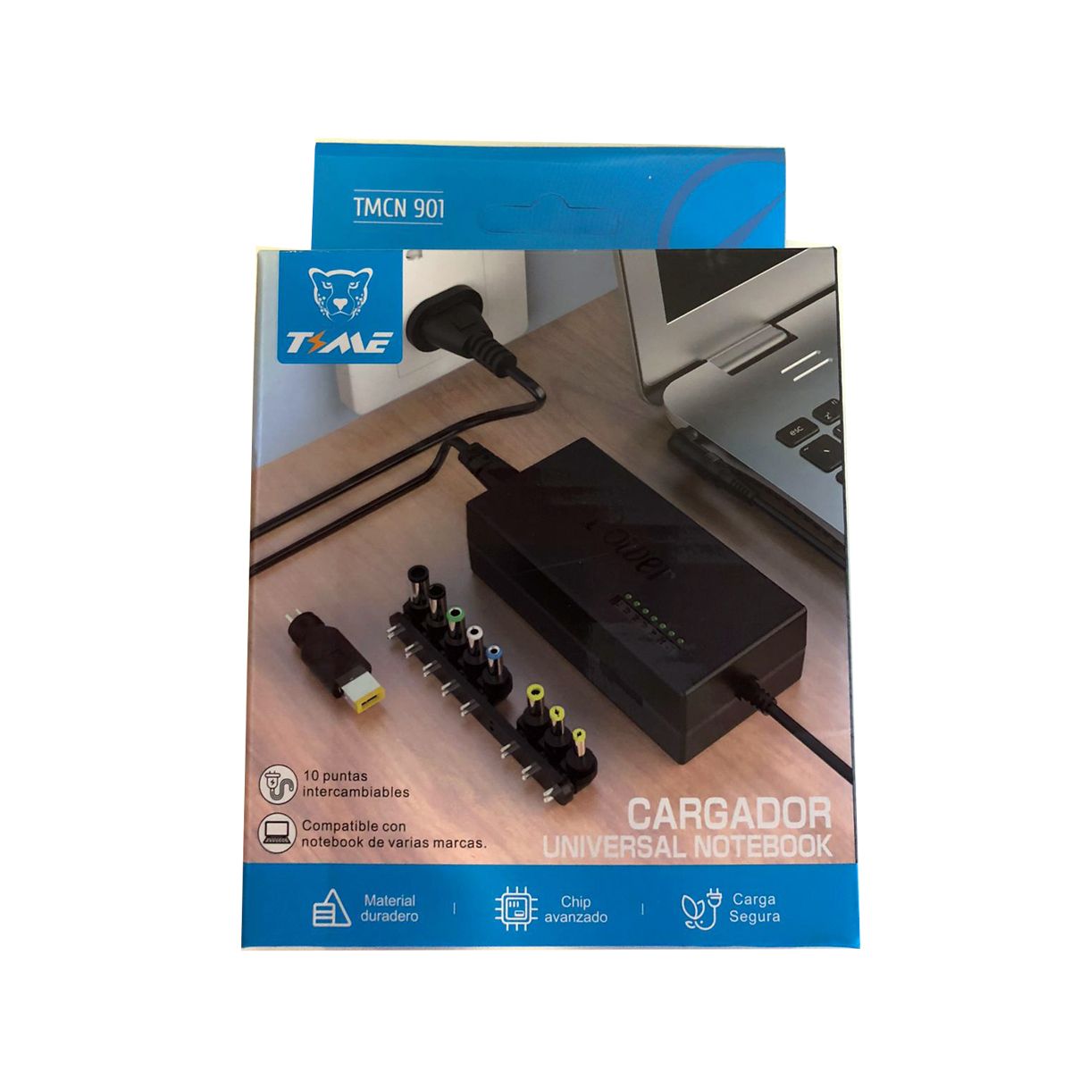 Fuente Cargador Notebook Universal 10 Fichas Time