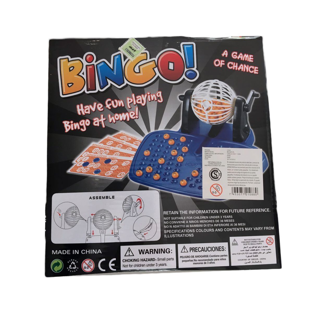Juego De Mesa Bingo Con Bolillero 24x22x10cm Bingo! - Imagen 2