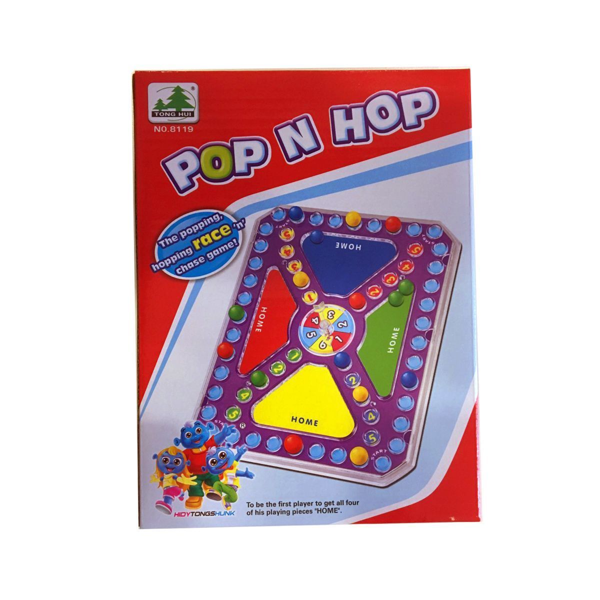 Juego De Mesa Ludo 20x15x4cm Pop N Hop