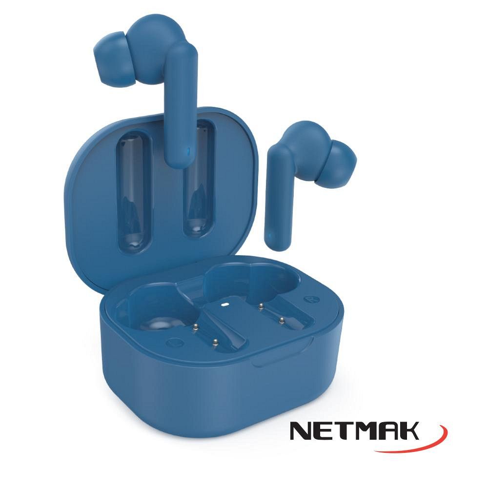 Auricular Bt Inear Touch Air 5 Pro + Duracion Azul Netmak
