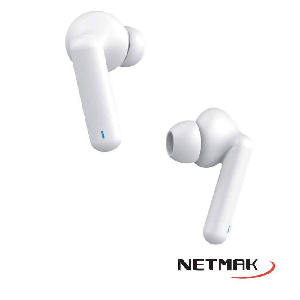 Auricular Bt Inear Touch Air 5 Pro + Duracion Blanco Netmak - Imagen 2