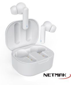 Auricular Bt Inear Touch Air 5 Pro + Duracion Blanco Netmak