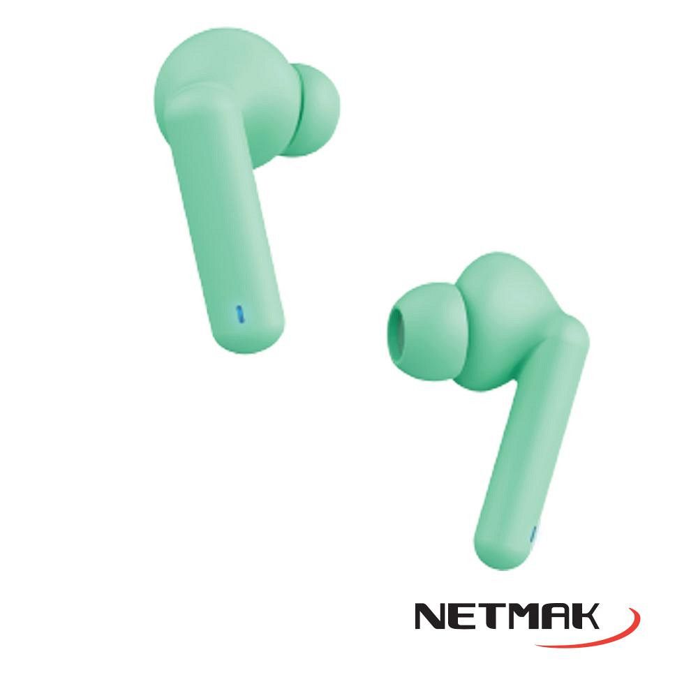 Auricular Bt Inear Touch Air 5 Pro + Duracion Verde Netmak - Imagen 2