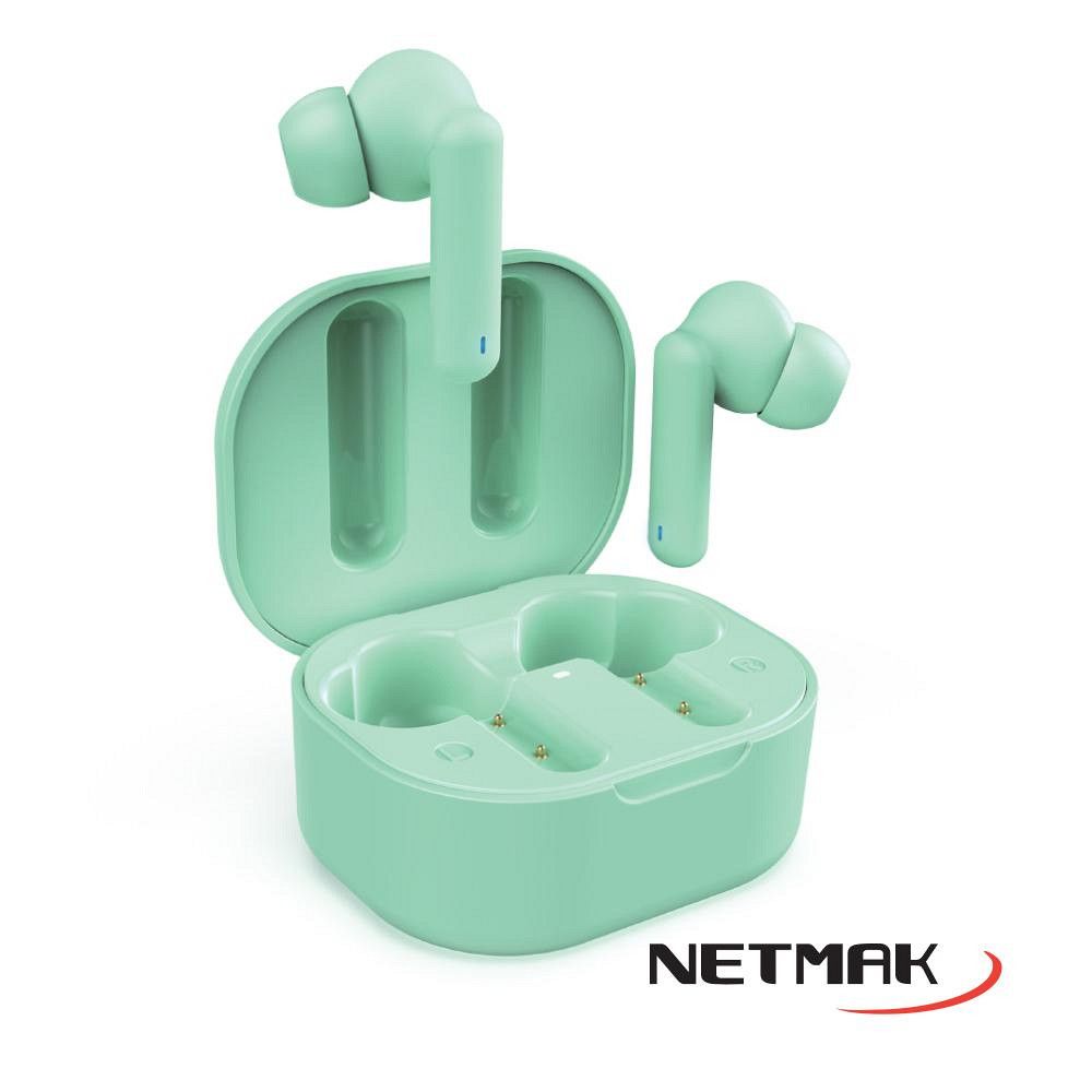Auricular Bt Inear Touch Air 5 Pro + Duracion Verde Netmak