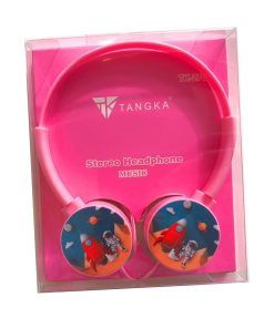 Auricular Vincha Tk27 Rosa Cable 1.2m