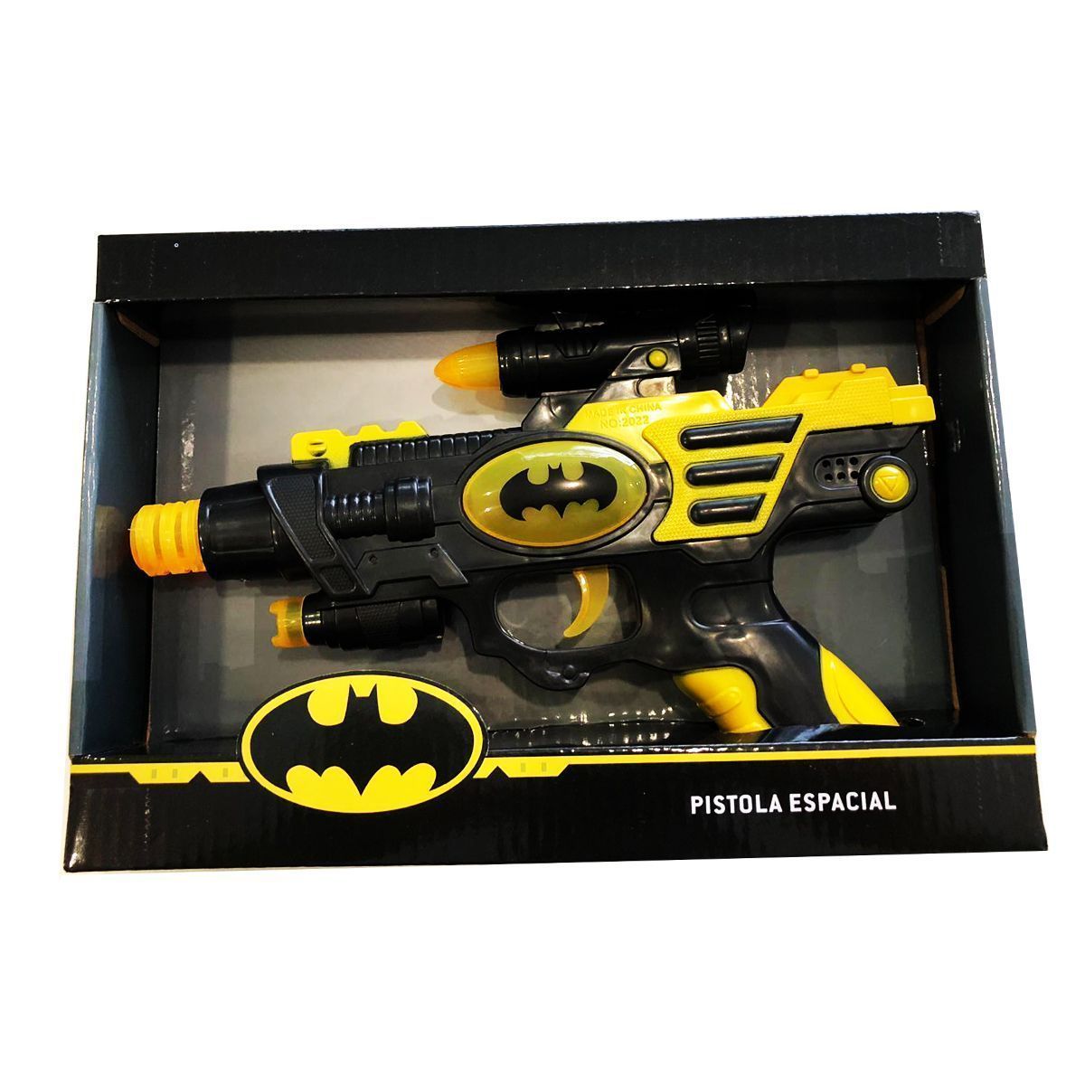 Pistola Batman Con Luz 3d Y Sonido 25x17x7cm Dc