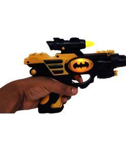 Pistola Batman Con Luz 3d Y Sonido 25x17x7cm Dc - Imagen 4