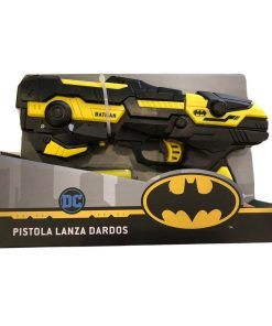 Pistola Lanza Dardos Con Luz Batman Original 25x17x6cm DC